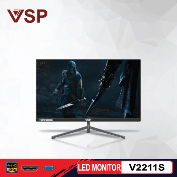 Màn hình VSP LED ThinkVision 22inch V2211S Màu Đen