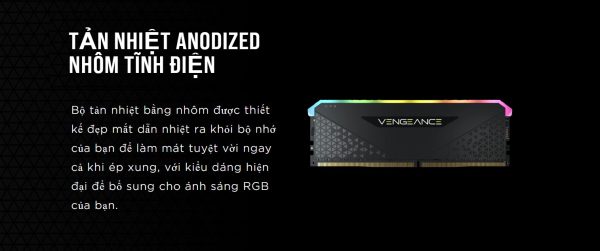 ram PC Corsair Vengeance RGB RS 32GB 3200MHz DDR4 (2x16GB) chính hãng tại Speedcom.vn